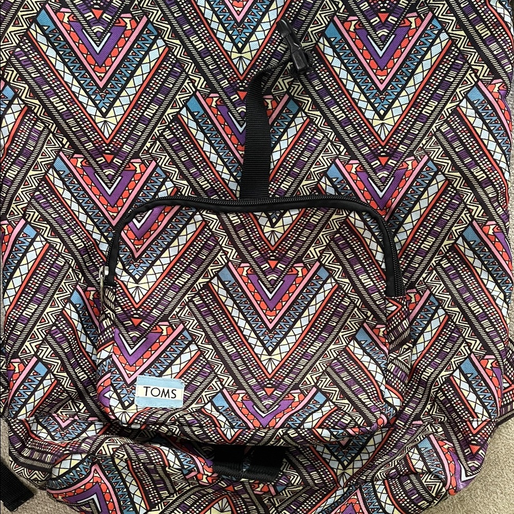 TOMS Multicolor Patterned Backpack - Picture 3 of 8